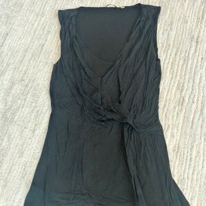 Ellie Tahari black tank top size small petite